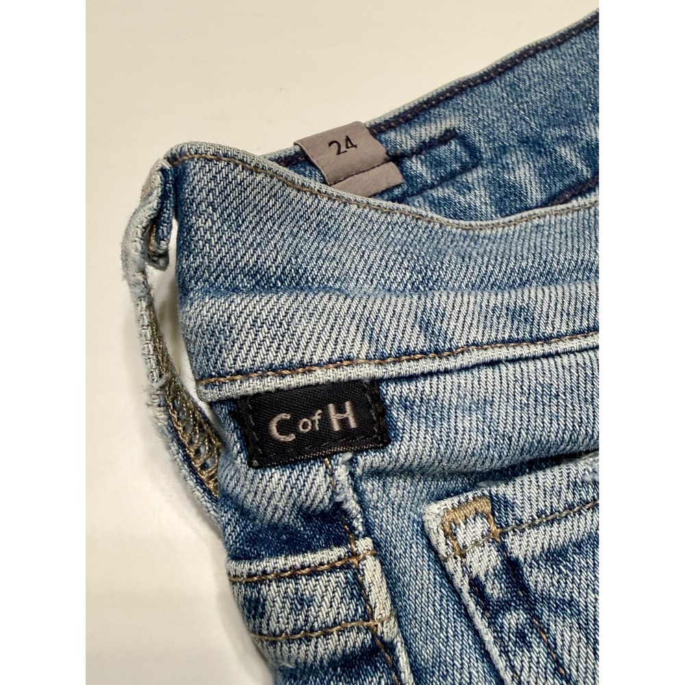 Citizens of Humanity Olivia High Rise Slim Ankle Jeans Button Fly 24 Distressed - Picture 4 of 13
